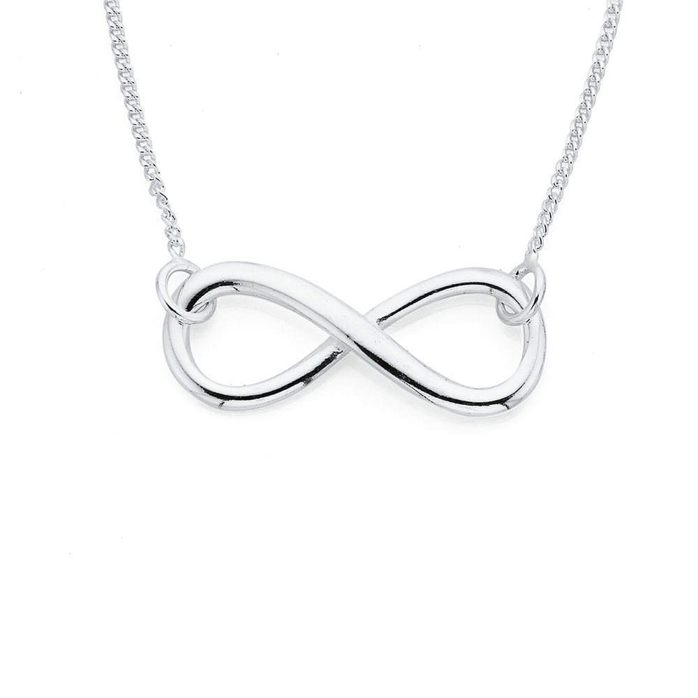 Sterling Silver Infinity Necklet 
