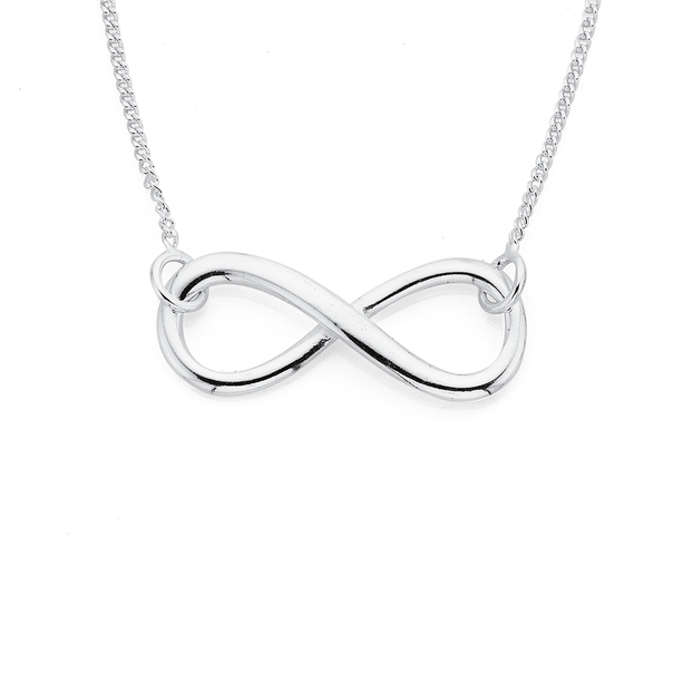 Sterling Silver Infinity Necklet