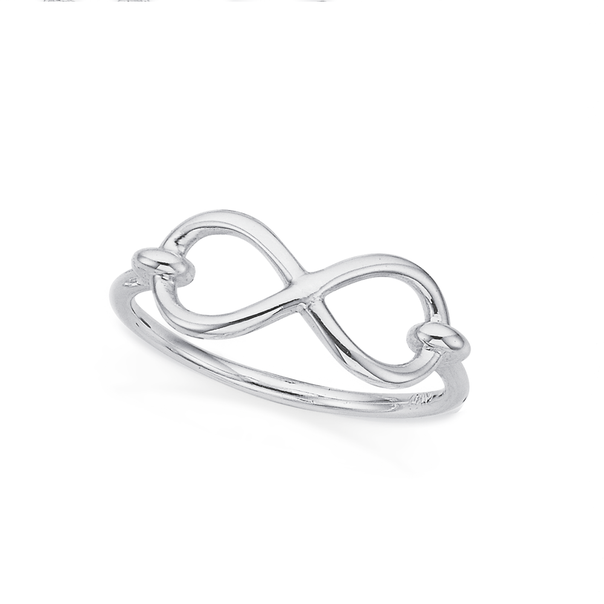 Sterling Silver Infinity Ring SIZE Q