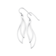 Sterling Silver Leaf Drop Earrings