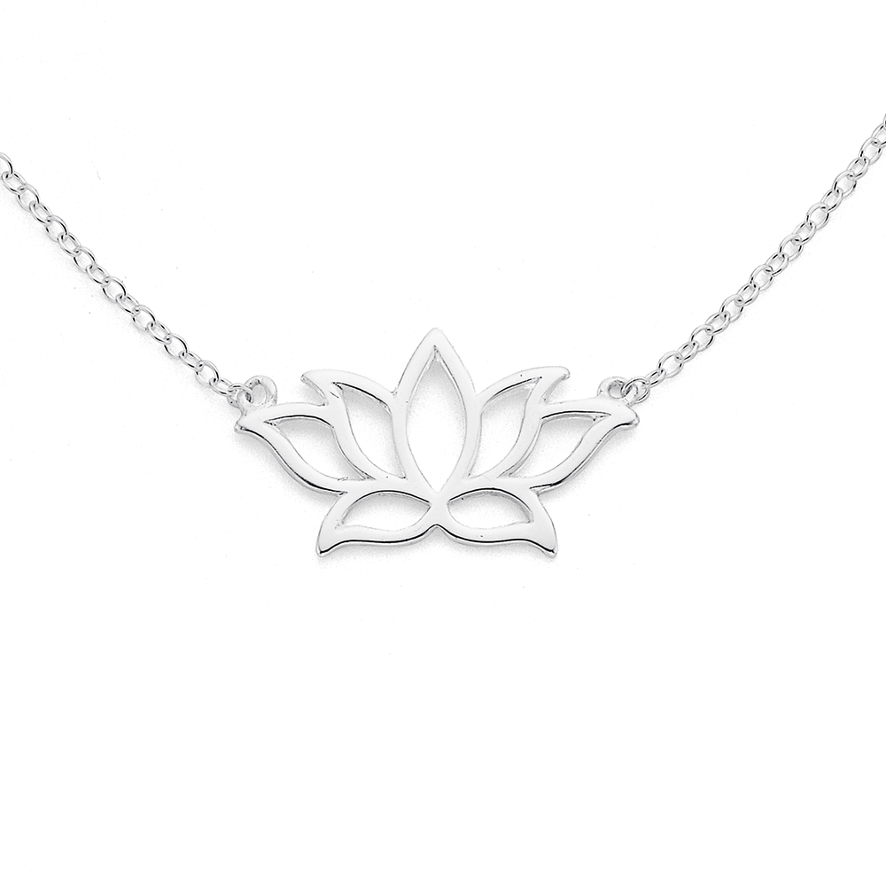Morganite Lotus Necklace - Women's Jewellery - Indie and Harper
