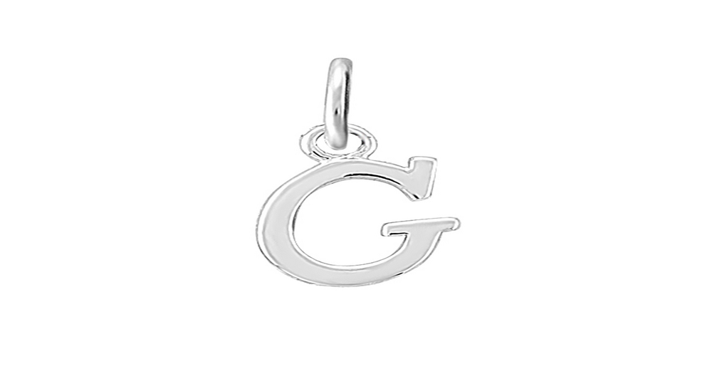 Sterling Silver Mini Letter G Pendant | Pascoes
