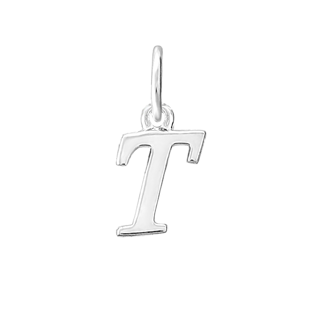 Sterling Silver Mini Letter T Pendant Pascoes - Main Image