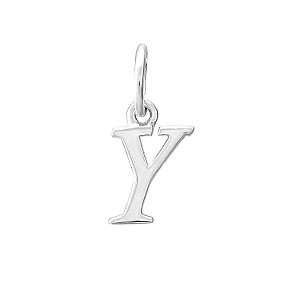 Sterling Silver Mini Letter Y Pendant Pascoes