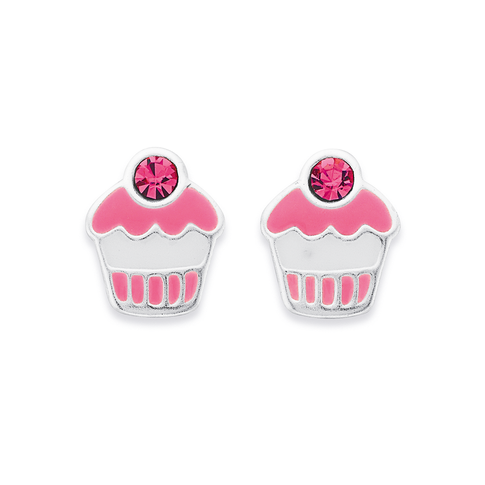 Sterling silver cupcake earrings store