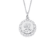 Sterling Silver Rose Charm Pendant