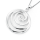 Sterling Silver Round Swirl Pendant