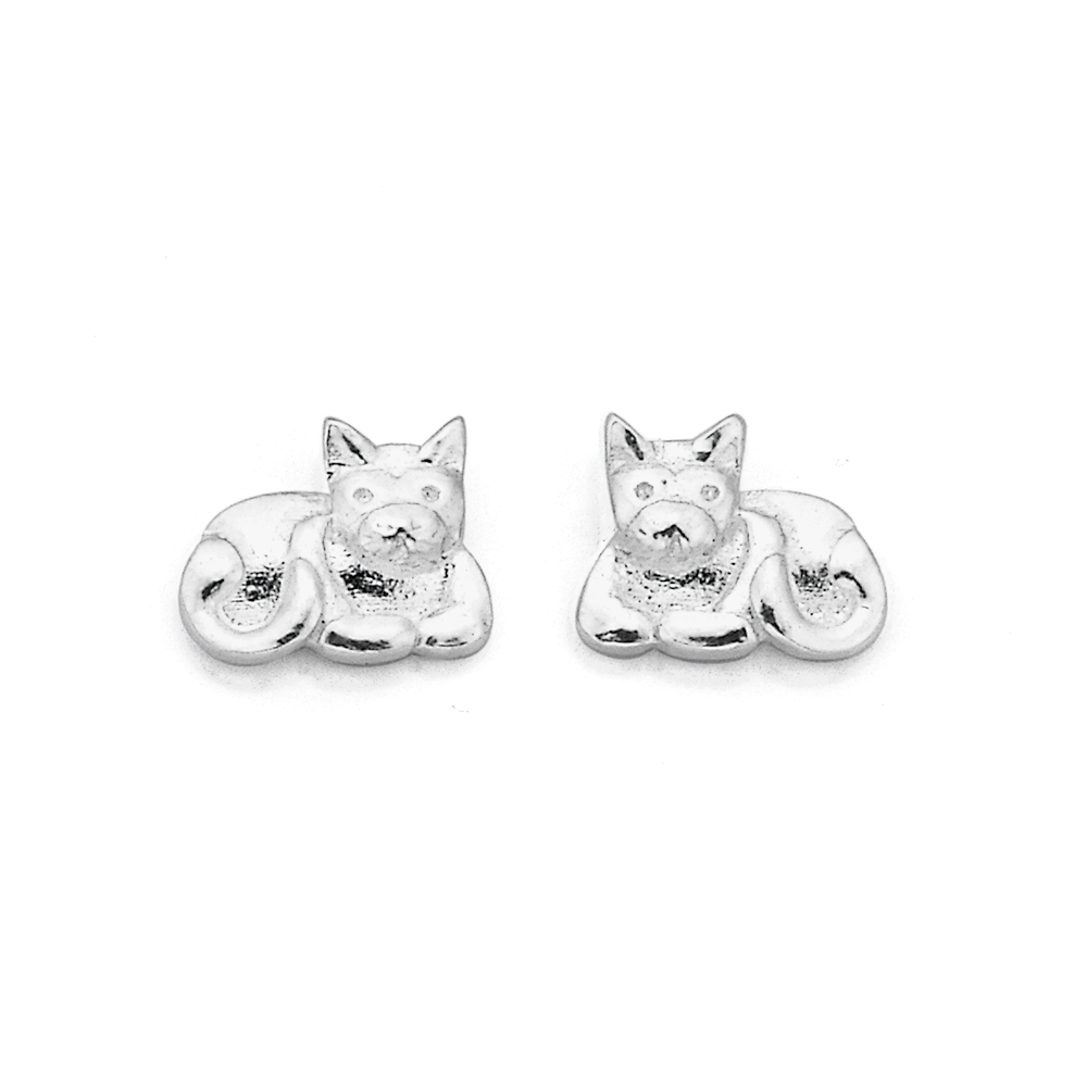 Cat store earrings studs