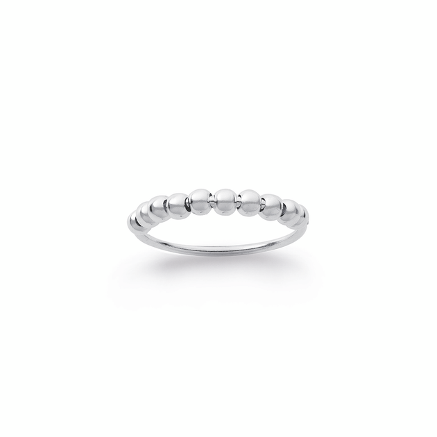 Sterling Silver Spinning Balls Ring Size M | Pascoes