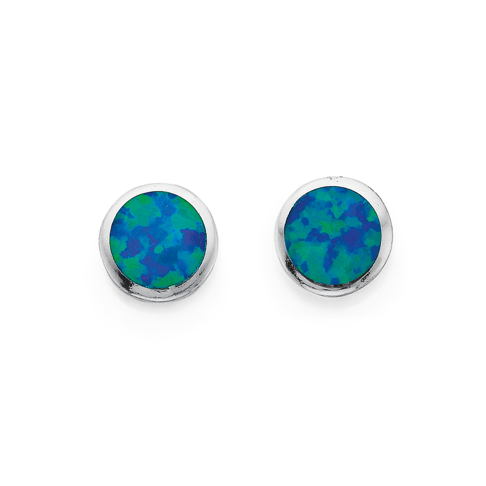 Synthetic cheap opal earrings