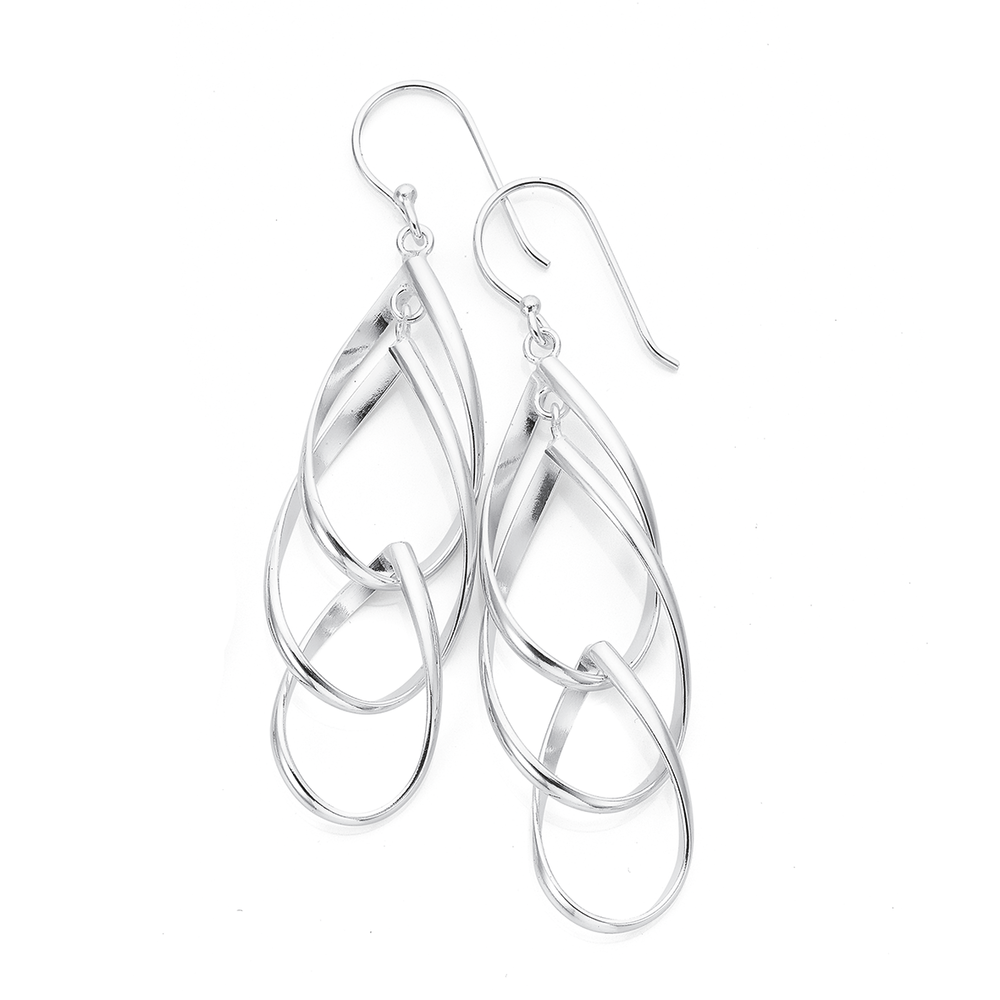 Sterling silver teardrop earrings deals