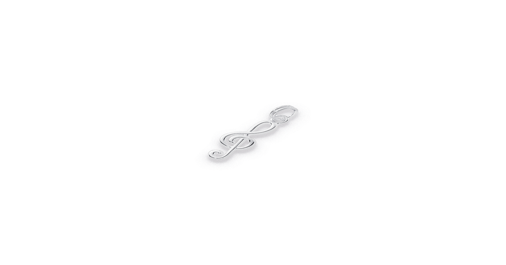 Sterling Silver Treble Clef Charm | Pascoes