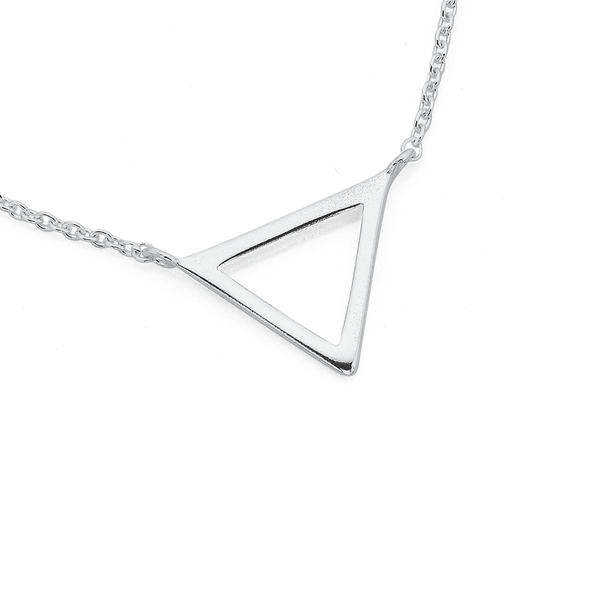 Sterling Silver Triangle Necklet