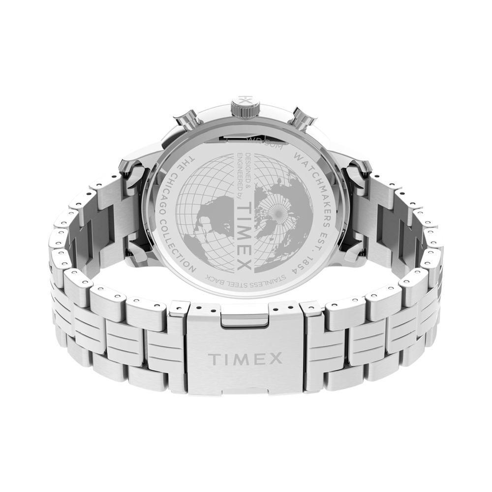 Timex Chicago Chronograph Watch in Silver | Pascoes