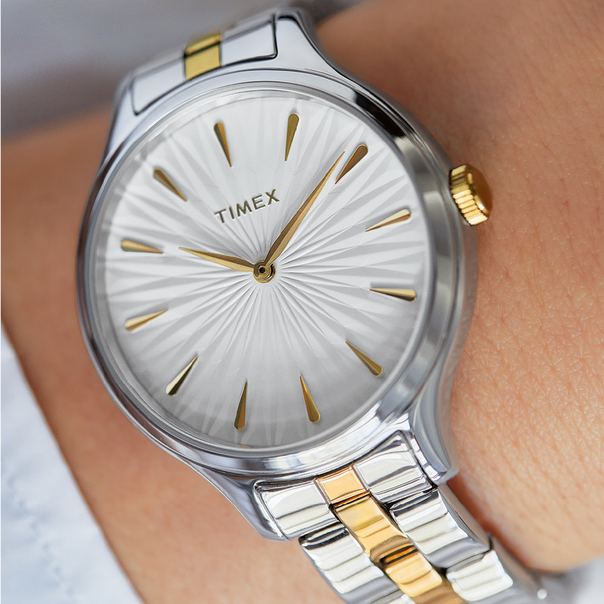 Timex Peyton Silver Tone Watch