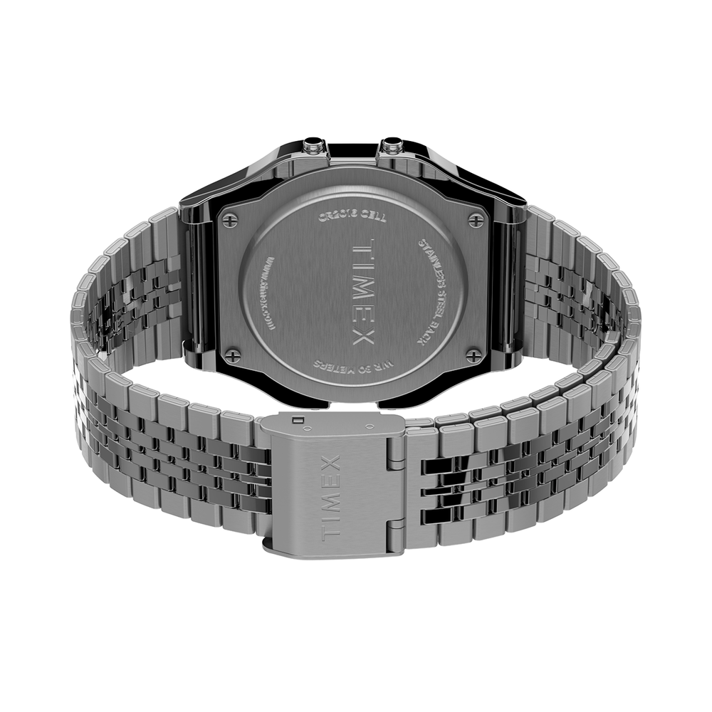 Timex T 80 Silver Tone Bracelet Watch in Silver Pascoes