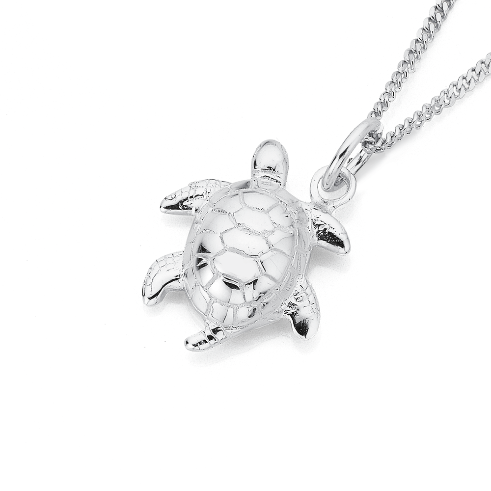 Sterling silver sea turtle charm outlet